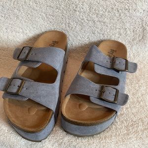 Corky's Wannabe Blue Platform Sandals